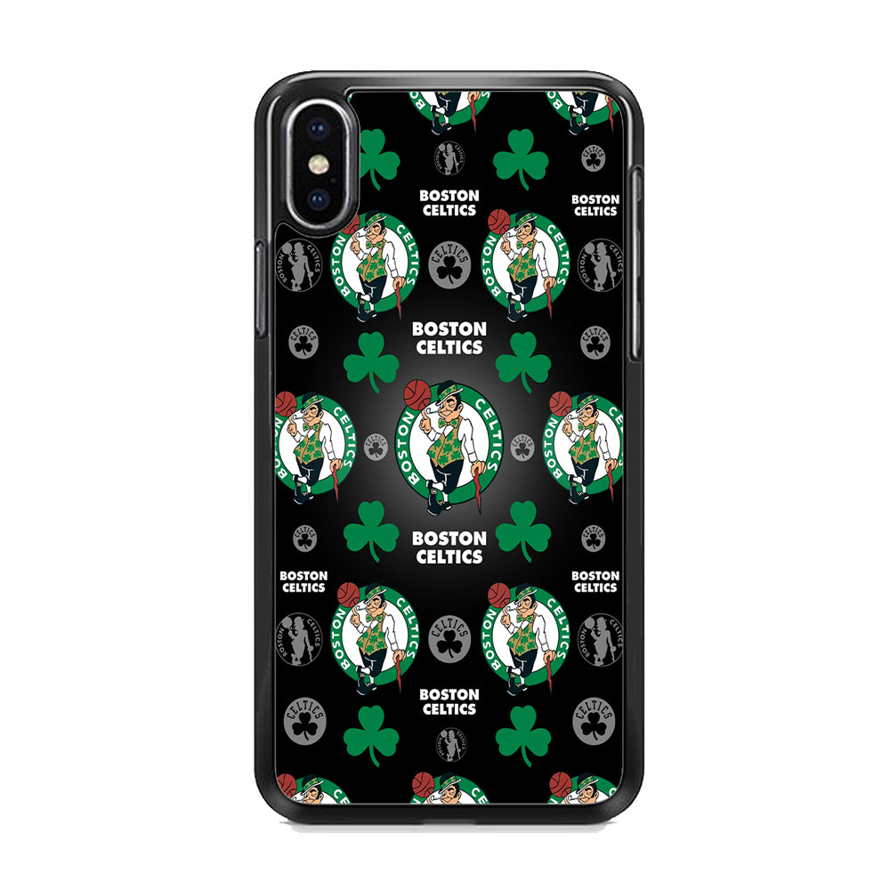 NBA Boston Celtic Basketball 001 iPhone X Case