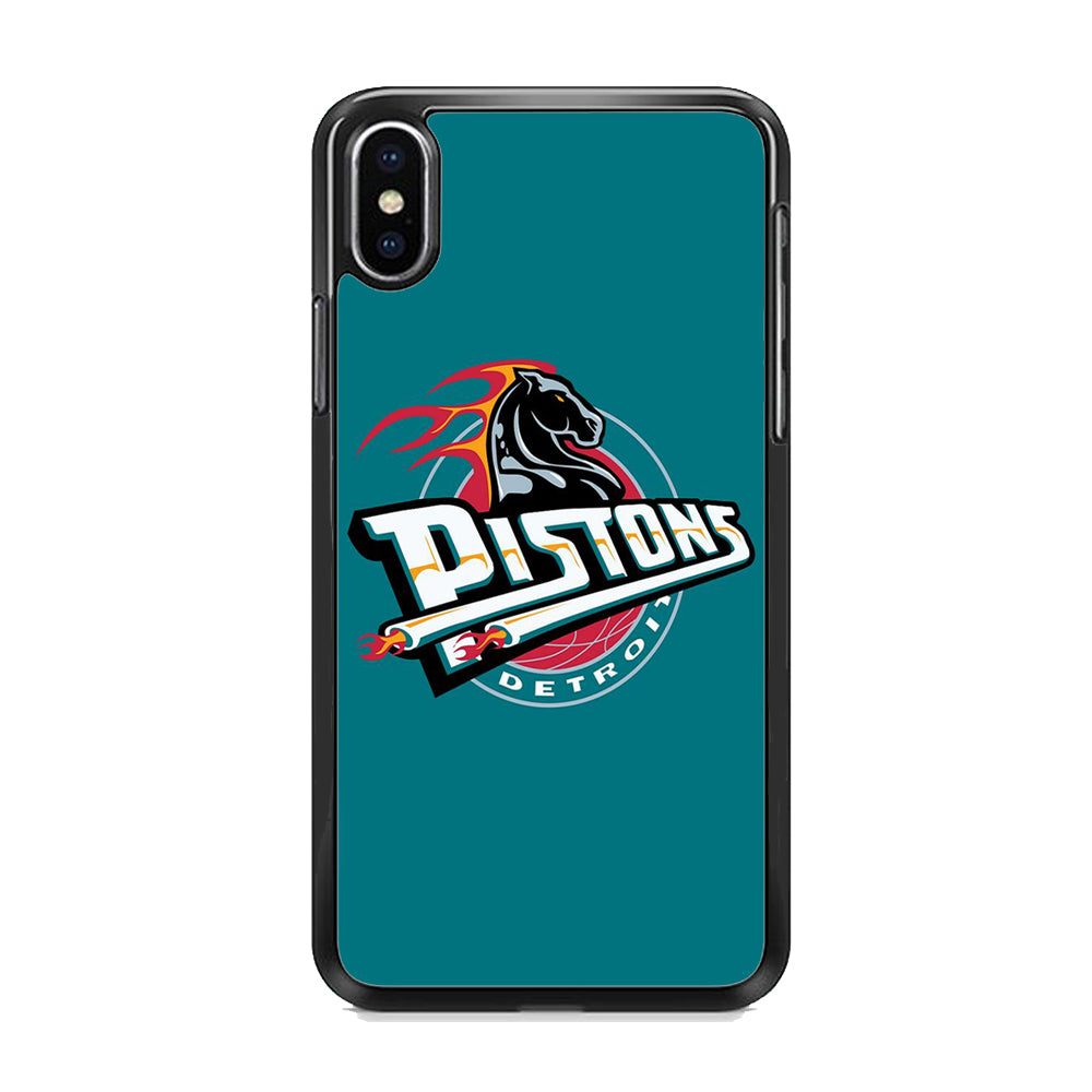 NBA Detroit Pistons Basketball 001  iPhone X Case