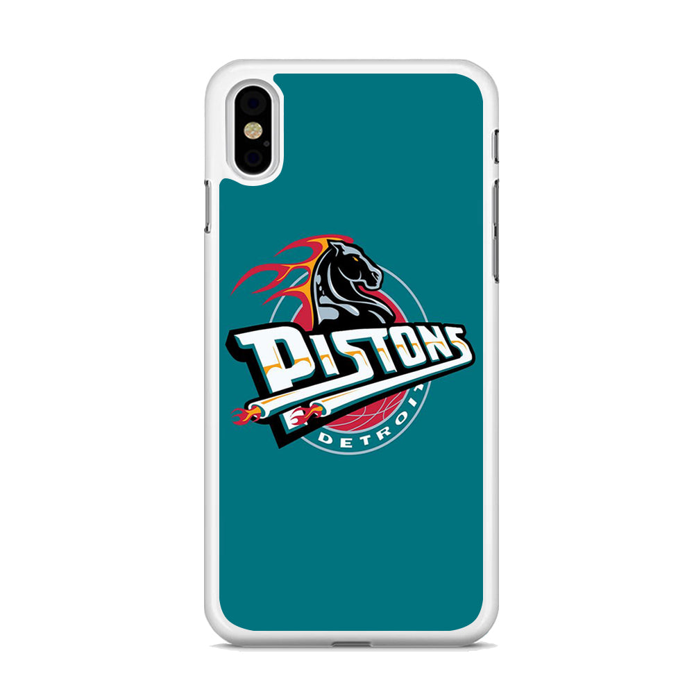 NBA Detroit Pistons Basketball 001  iPhone X Case