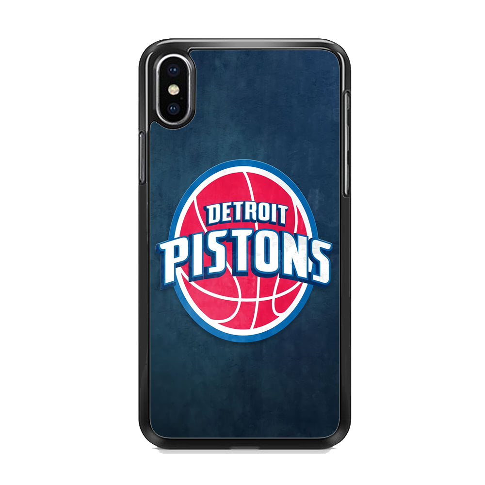 NBA Detroit Pistons Basketball 002 iPhone X Case