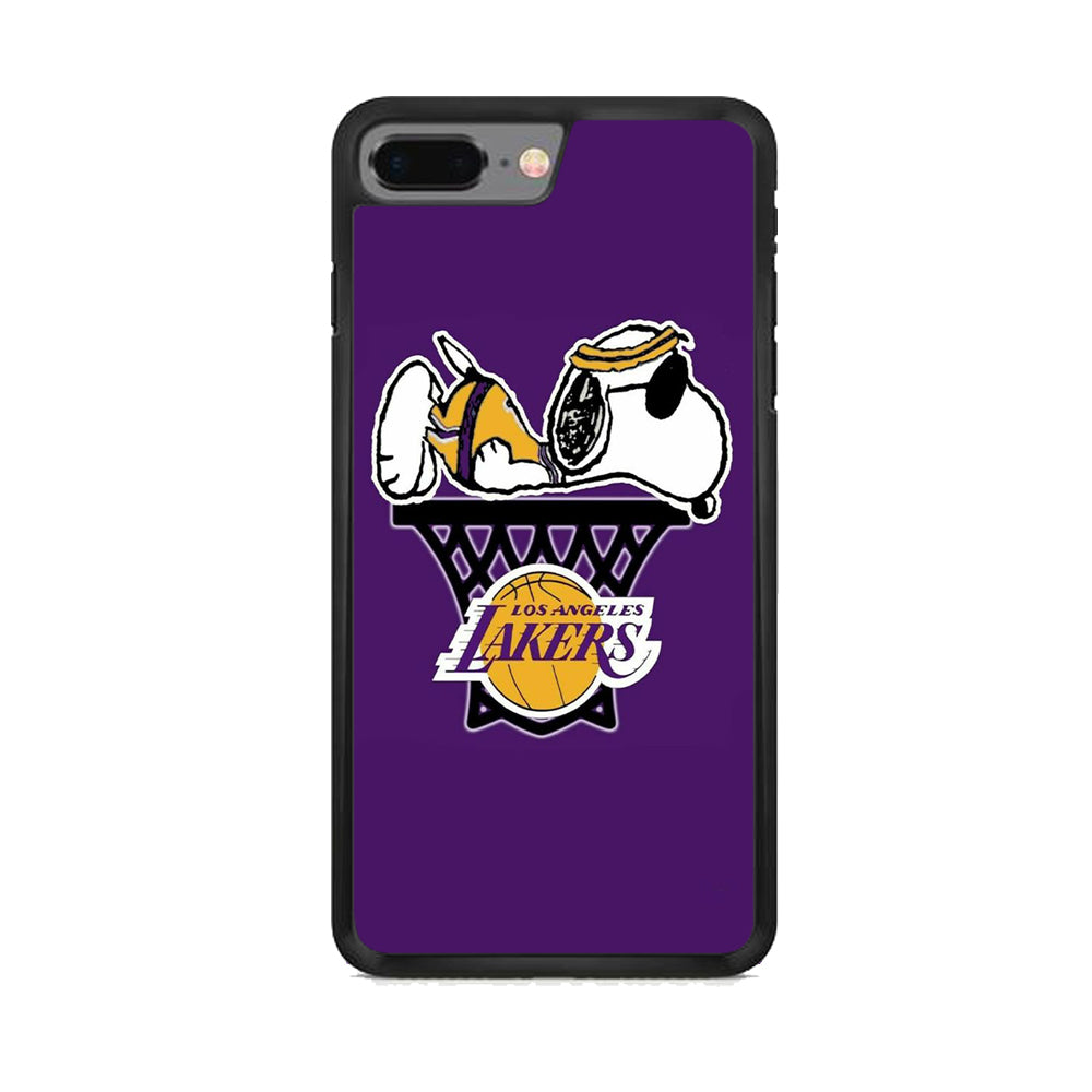 NBA Lakers Snoopy Basketball iPhone 8 Plus Case