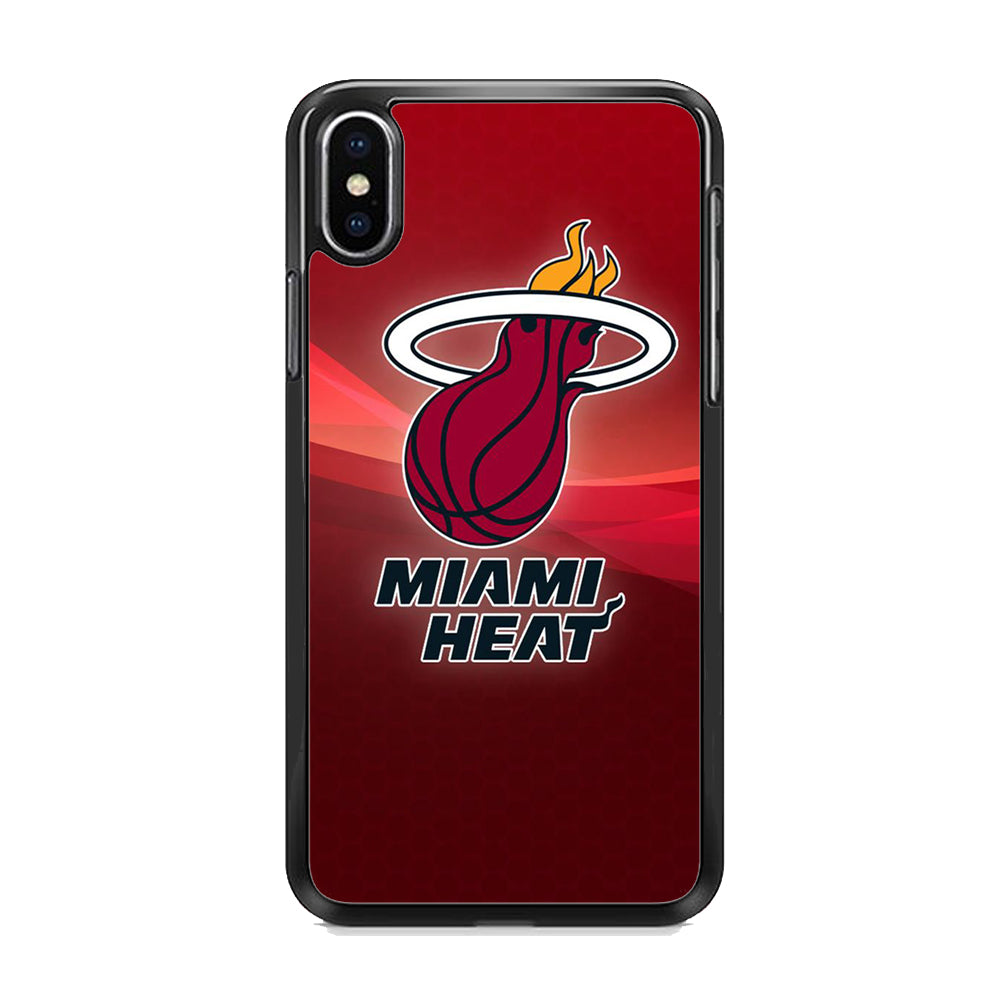 NBA Miami Heat Basketball 001 iPhone X Case