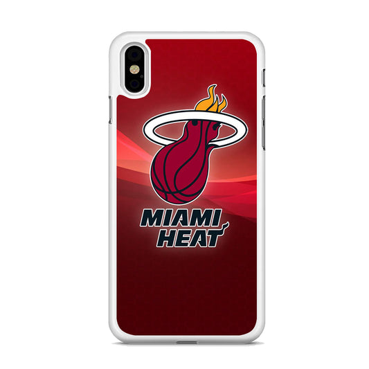 NBA Miami Heat Basketball 001 iPhone X Case