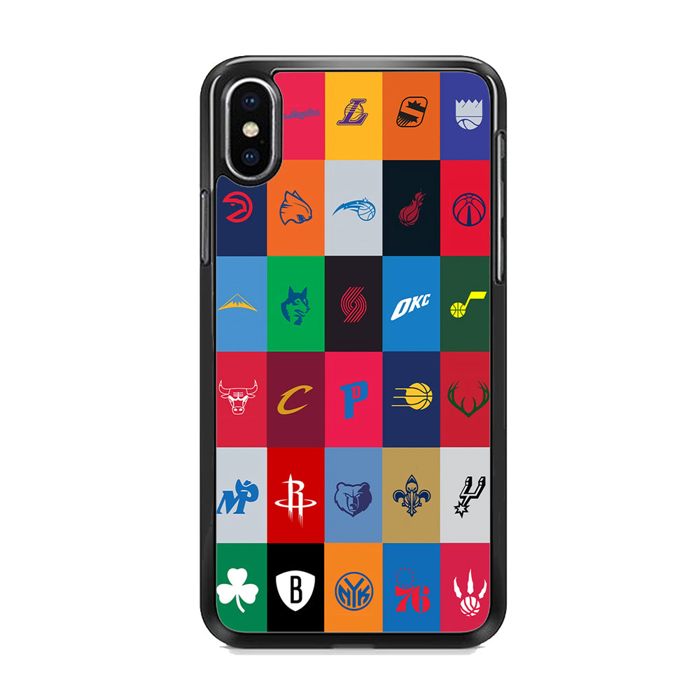 NBA Team Logos iPhone Xs Case