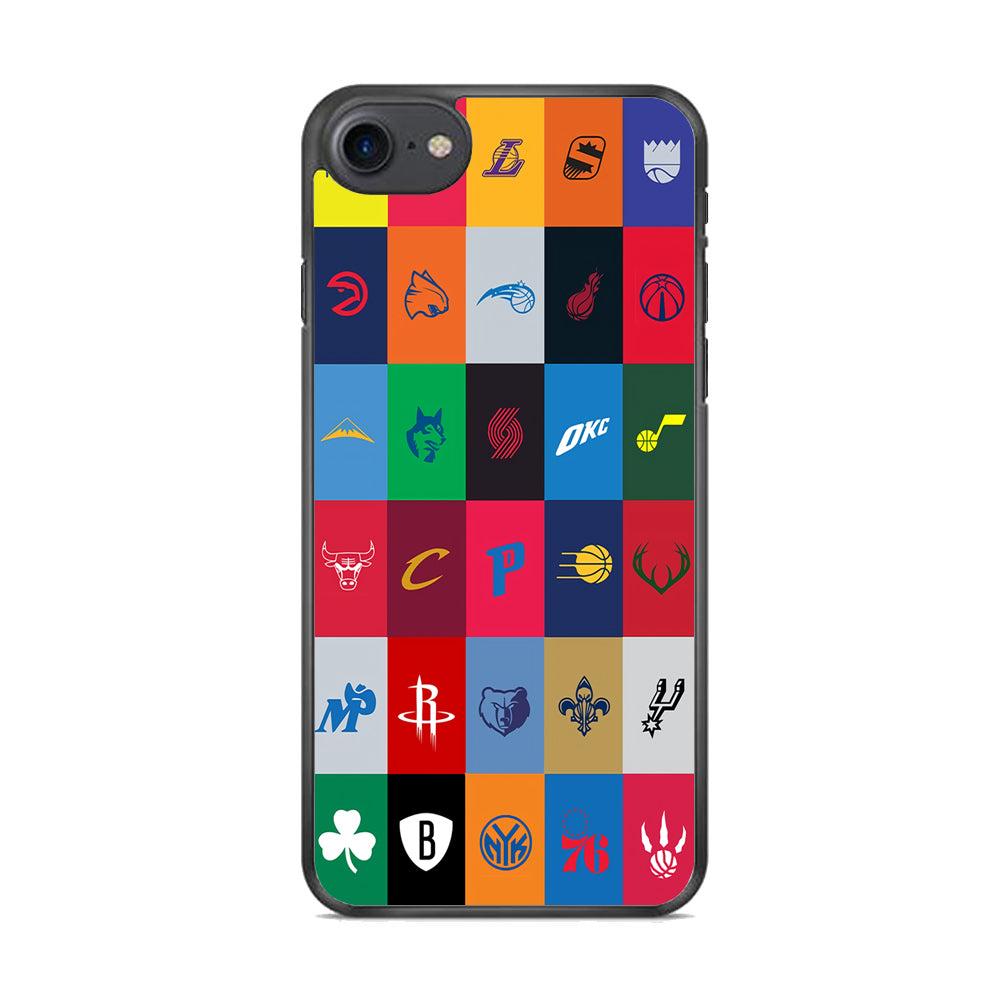 NBA Team Logos iPhone 8 Case