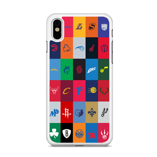 NBA Team Logos iPhone Xs Case