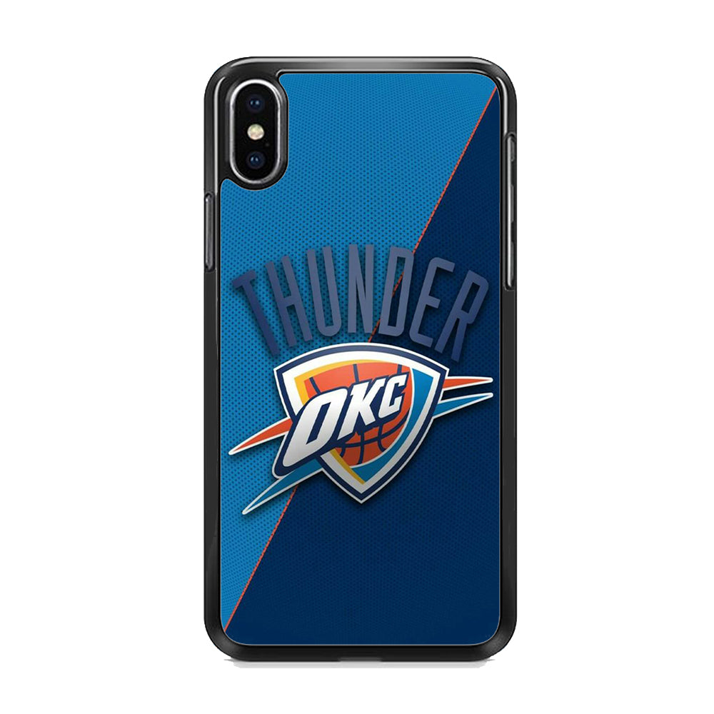 NBA Thunder Basketball 001 iPhone X Case