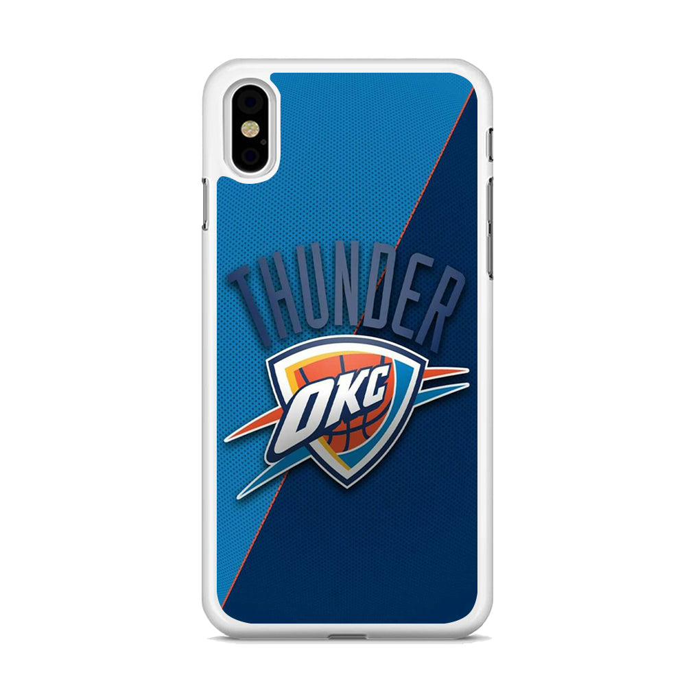 NBA Thunder Basketball 001 iPhone X Case