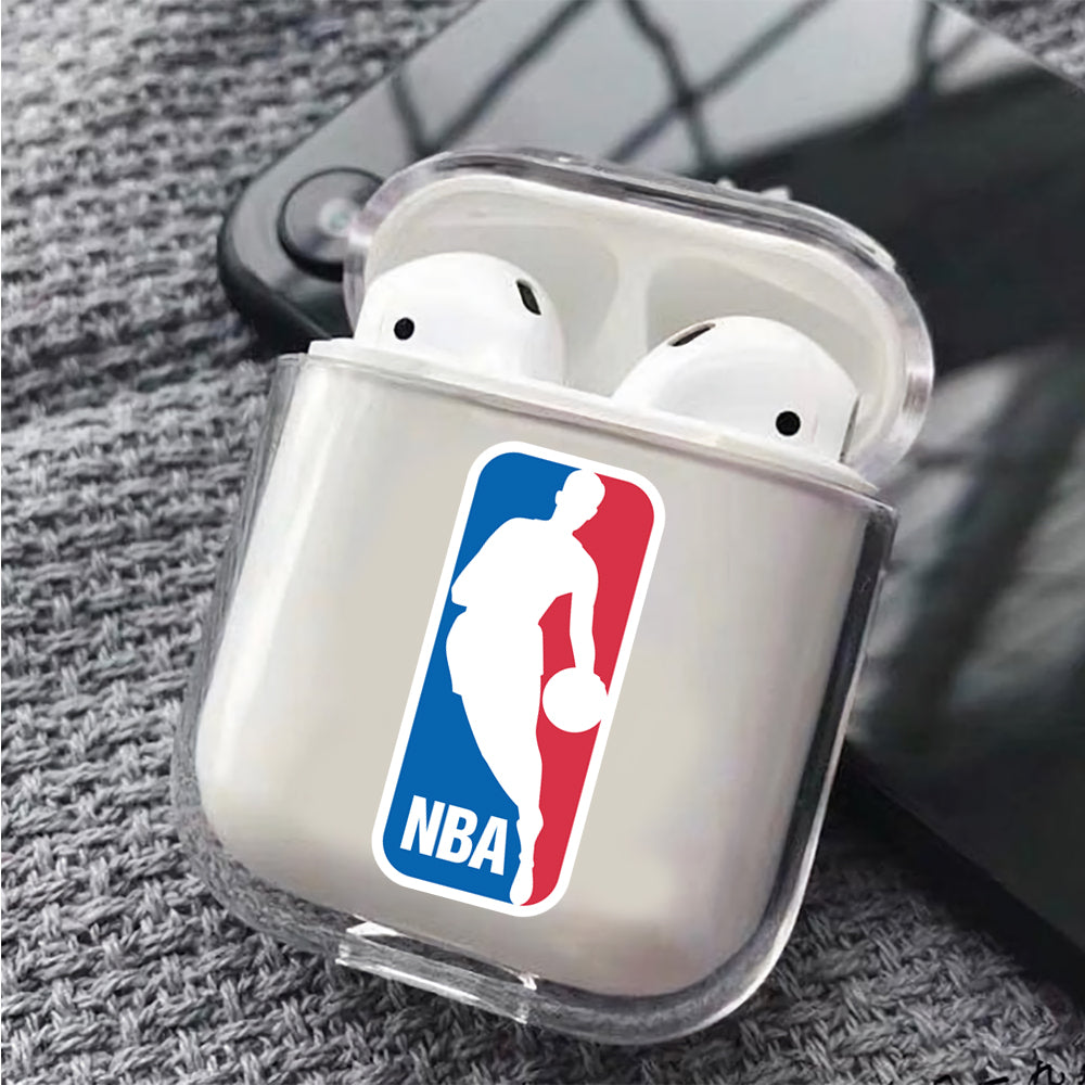 NBA Logo Hard Plastic Protective Clear Case Cover For Apple Airpods - Octracase