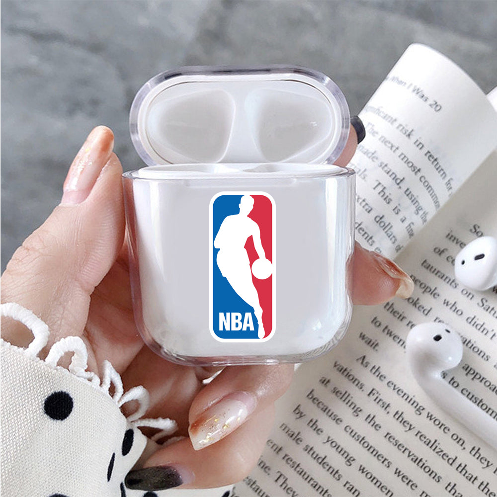 NBA Logo Hard Plastic Protective Clear Case Cover For Apple Airpods - Octracase