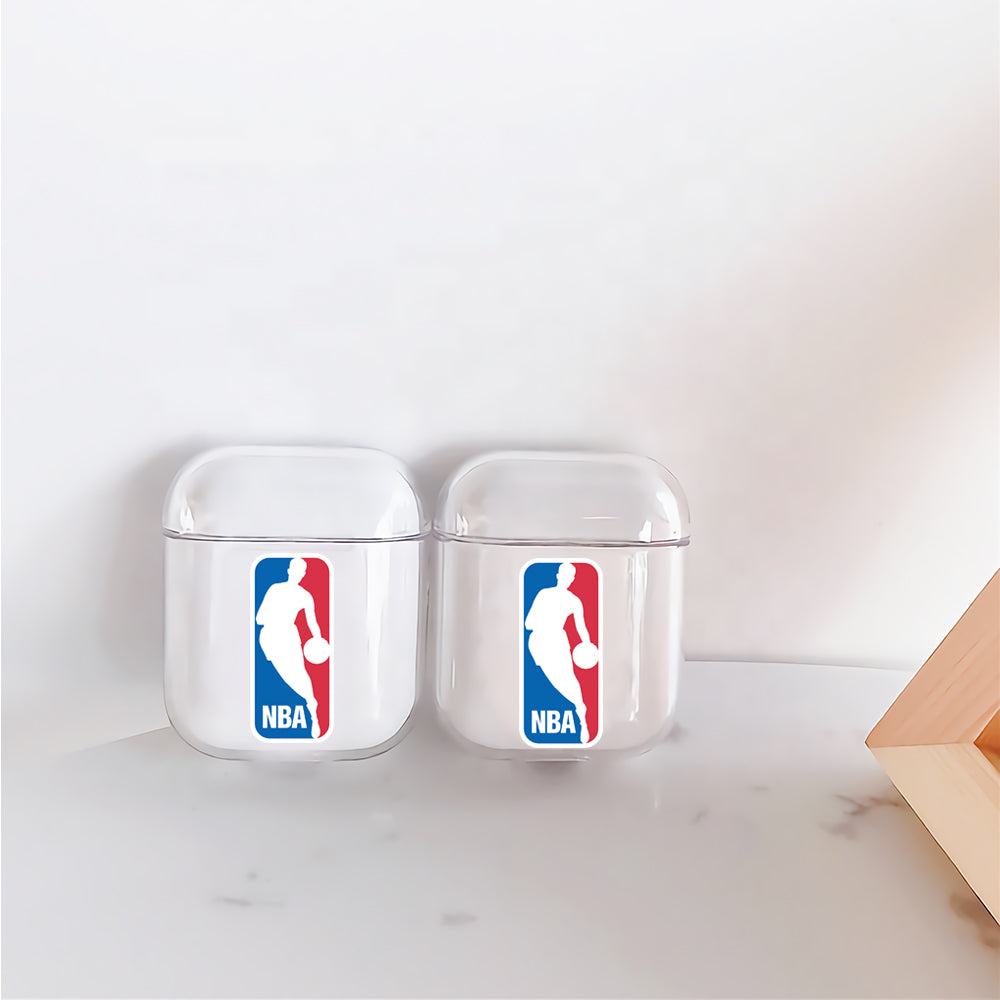 NBA Logo Hard Plastic Protective Clear Case Cover For Apple Airpods - Octracase