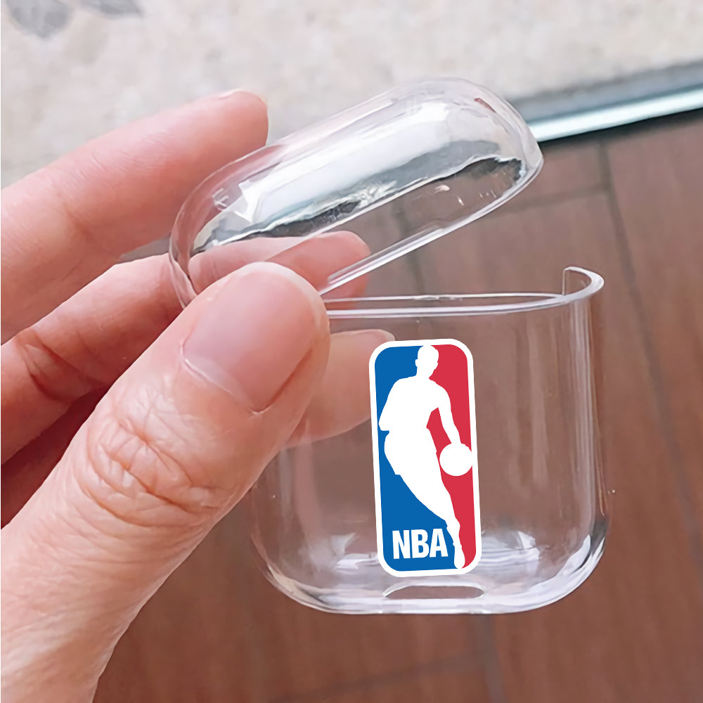 NBA Logo Hard Plastic Protective Clear Case Cover For Apple Airpods - Octracase