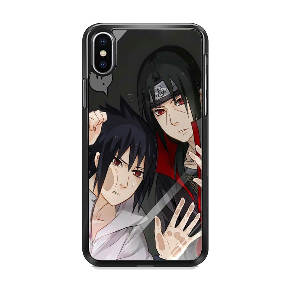 Naruto - Sasuke and Itachi in The Mirror  iPhone Xs Max Case