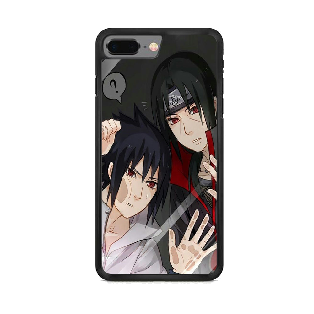 Naruto - Sasuke and Itachi in The Mirror iPhone 8 Plus Case