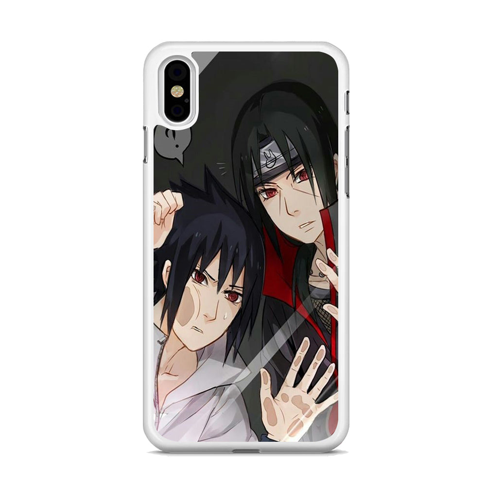 Naruto - Sasuke and Itachi in The Mirror iPhone X Case