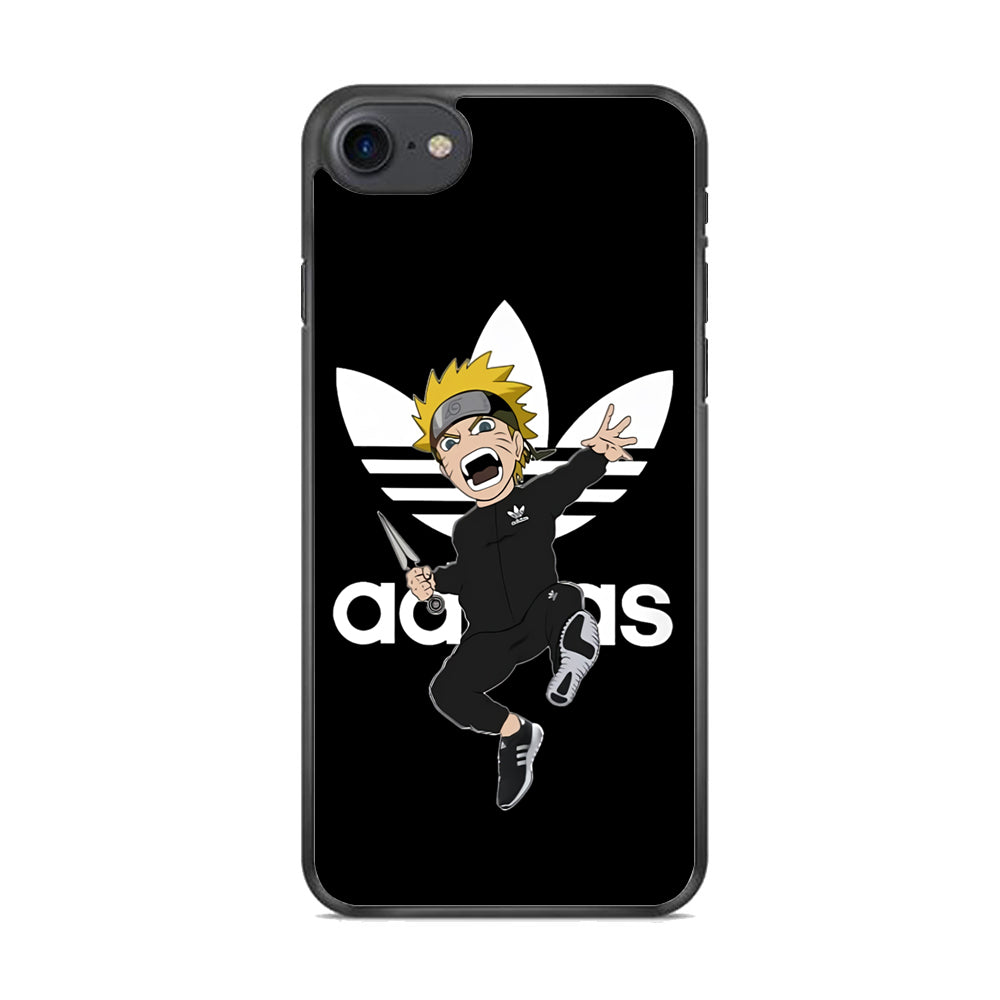 Naruto Adidas Black Clothes iPhone 8 Case