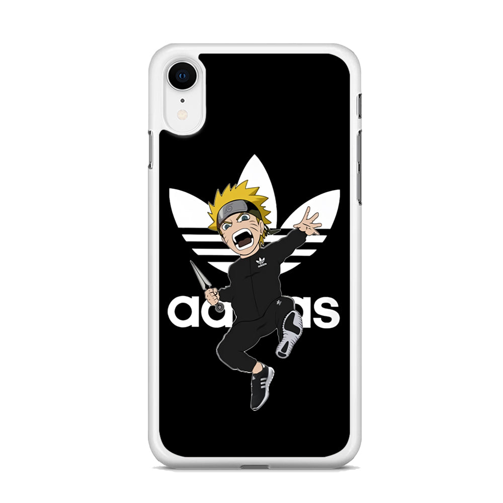 Naruto Adidas Black Clothes iPhone XR Case