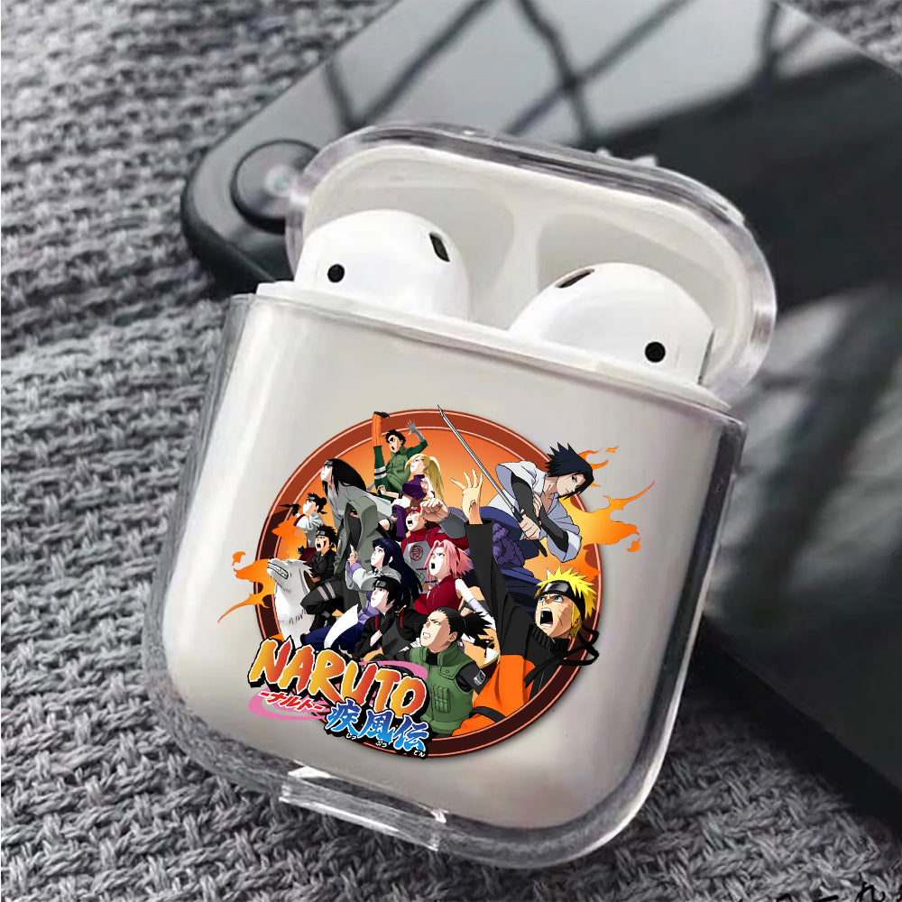 Naruto Shippuden Hard Plastic Protective Clear Case Cover For Apple Airpods