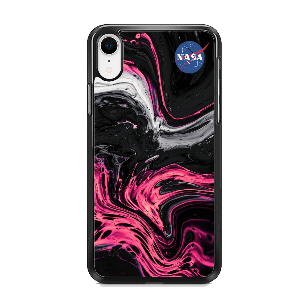 Nasa Dark Pink Marble Cola iPhone XR Case