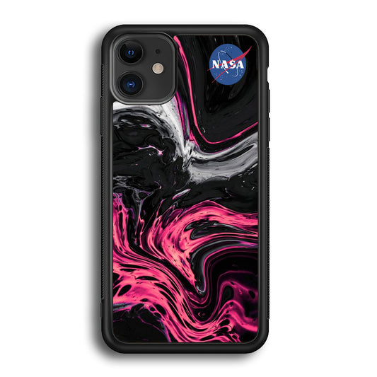 Nasa Dark Pink Marble Cola iPhone 12 Case