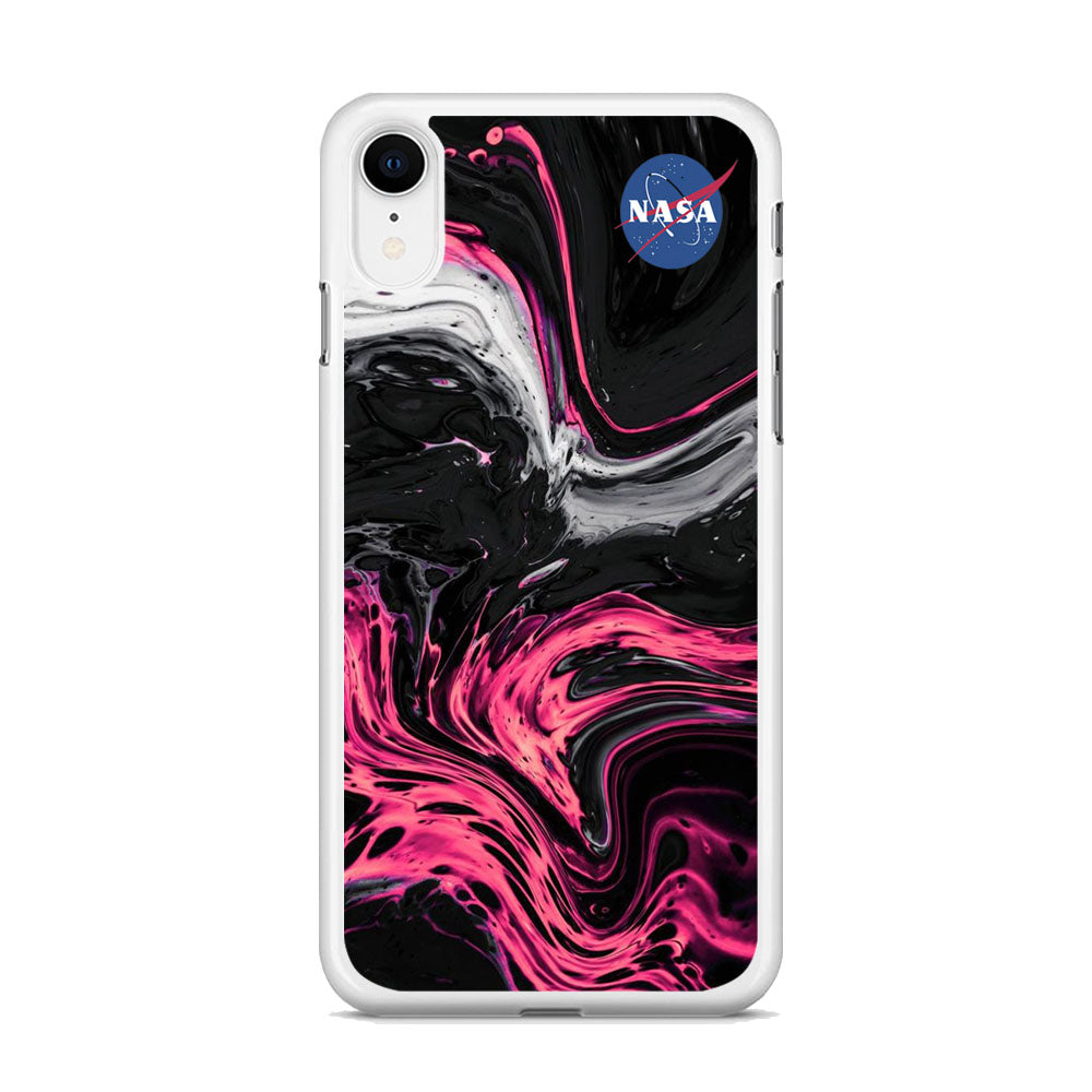 Nasa Dark Pink Marble Cola iPhone XR Case