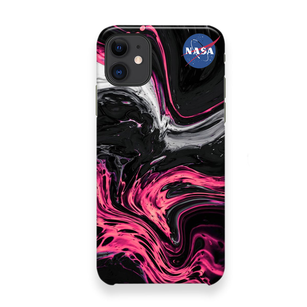 Nasa Dark Pink Marble Cola iPhone 12 Case