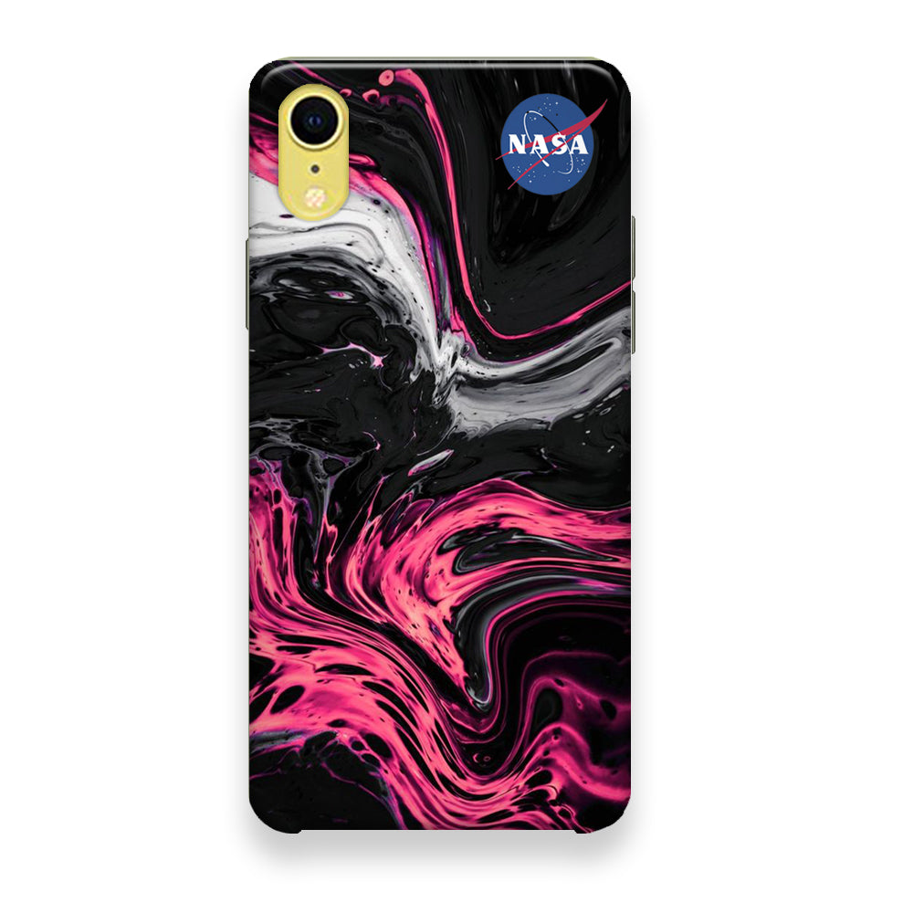 Nasa Dark Pink Marble Cola iPhone XR Case