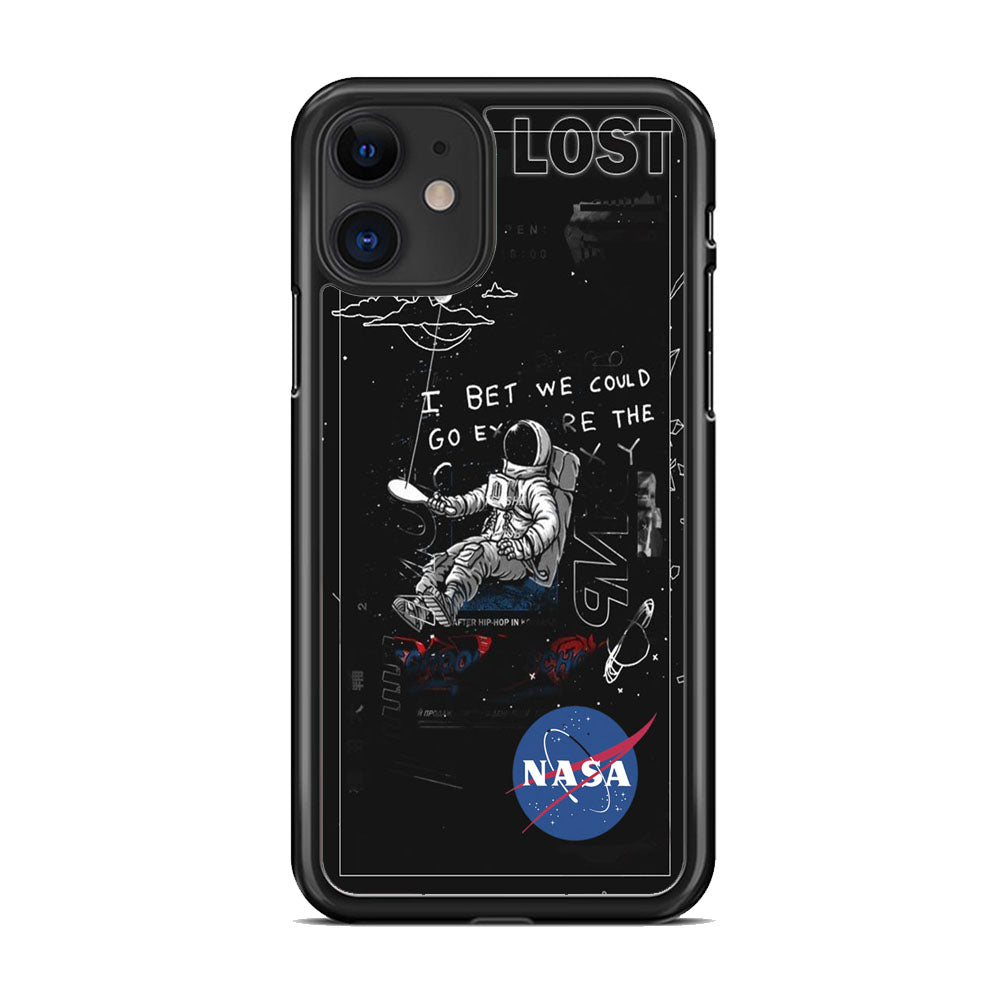 Nasa Lost Space Black iPhone 11 Case