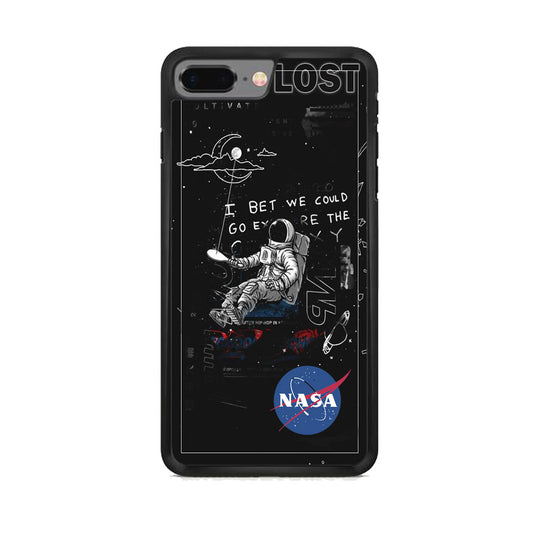 Nasa Lost Space Black iPhone 8 Plus Case