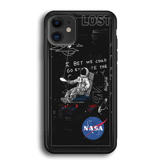 Nasa Lost Space Black iPhone 12 Case