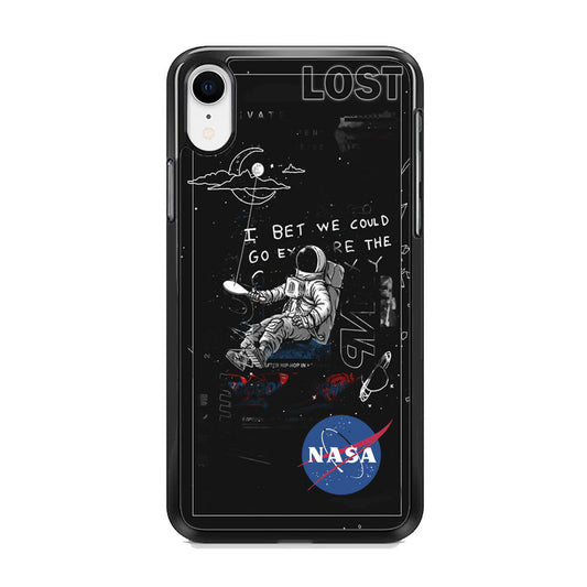 Nasa Lost Space Black iPhone XR Case