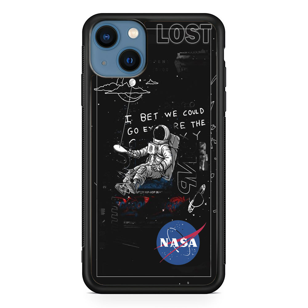 Nasa Lost Space Black iPhone 13 Case