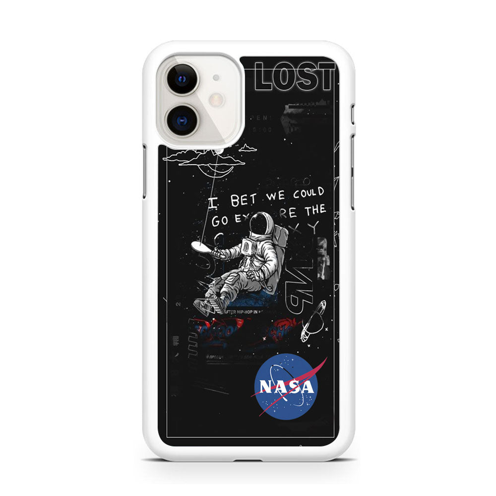 Nasa Lost Space Black iPhone 11 Case