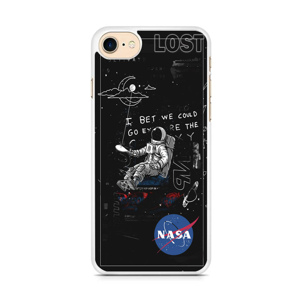 Nasa Lost Space Black iPhone 8 Case