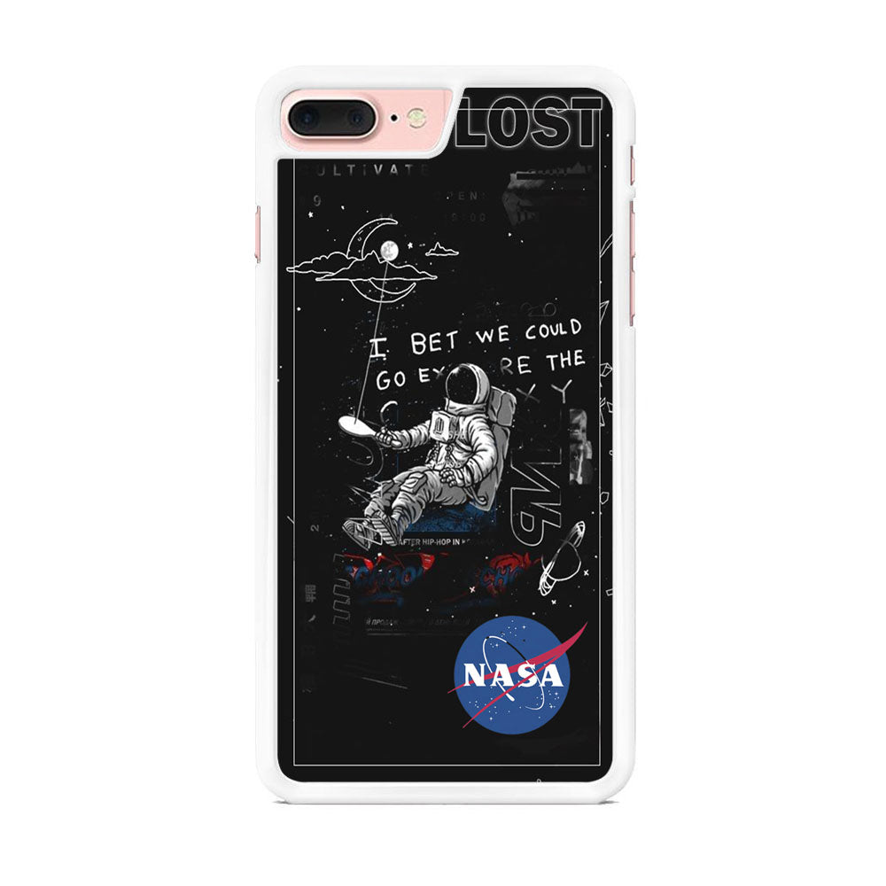 Nasa Lost Space Black iPhone 7 Plus Case