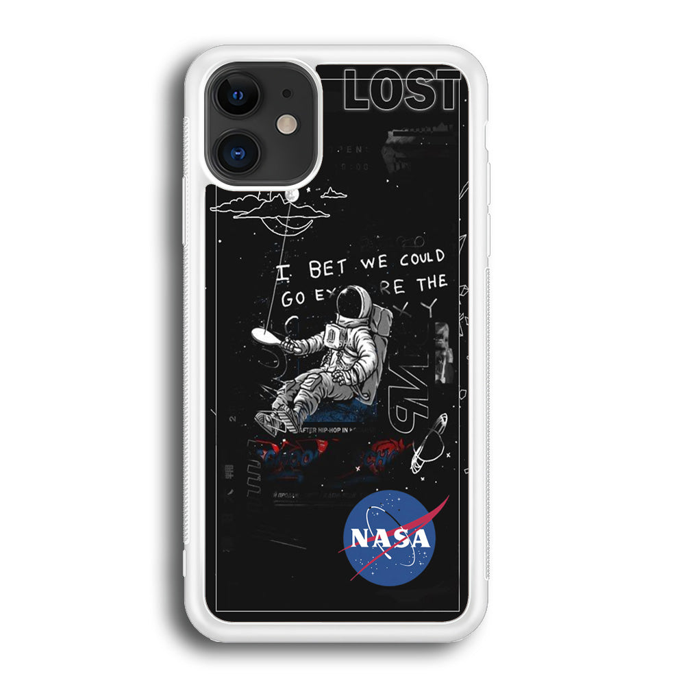 Nasa Lost Space Black iPhone 12 Case