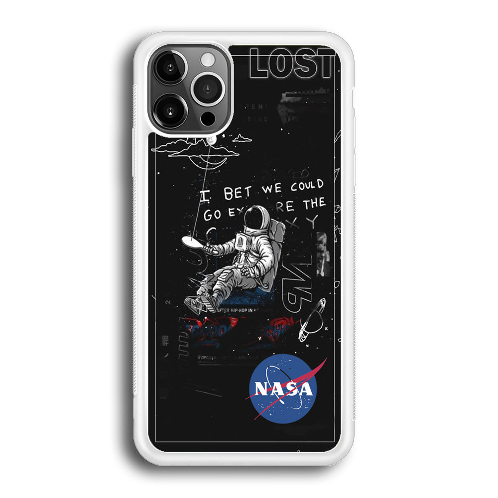 Nasa Lost Space Black iPhone 12 Pro Max Case