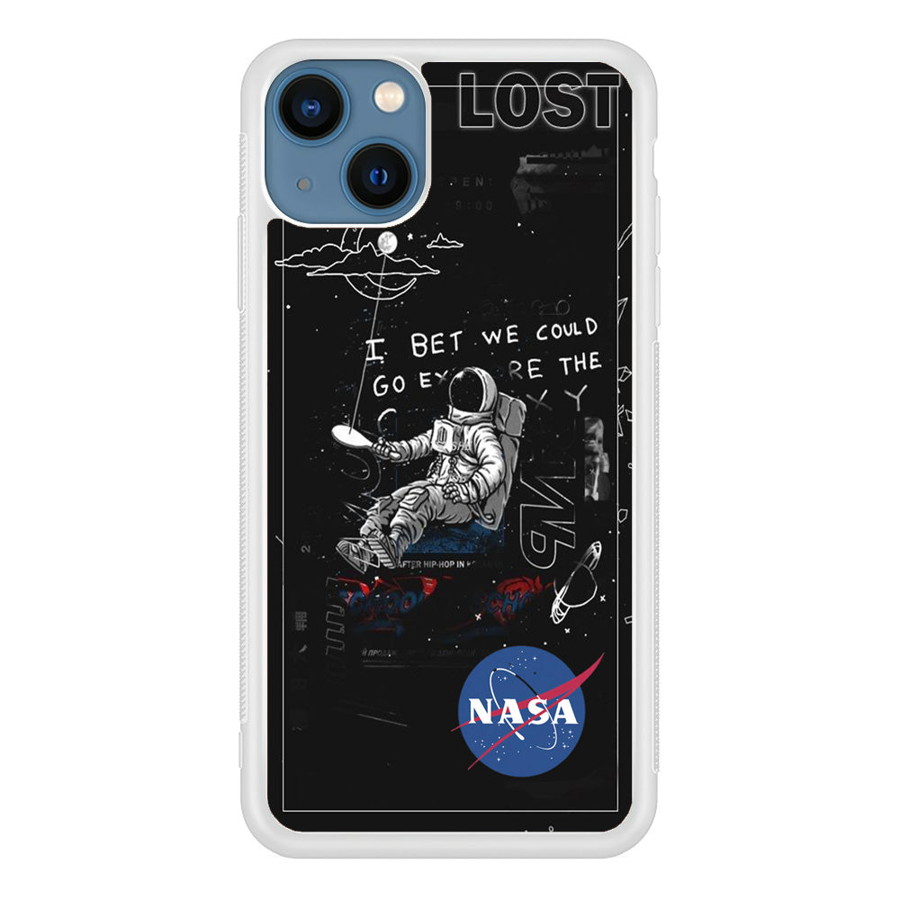 Nasa Lost Space Black iPhone 13 Case