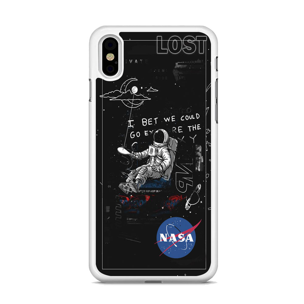 Nasa Lost Space Black iPhone X Case