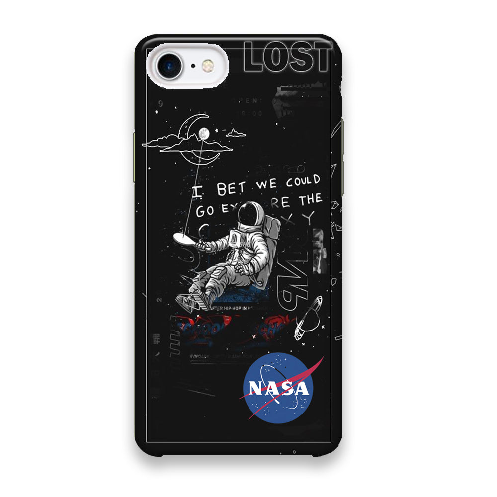 Nasa Lost Space Black iPhone 7 Case