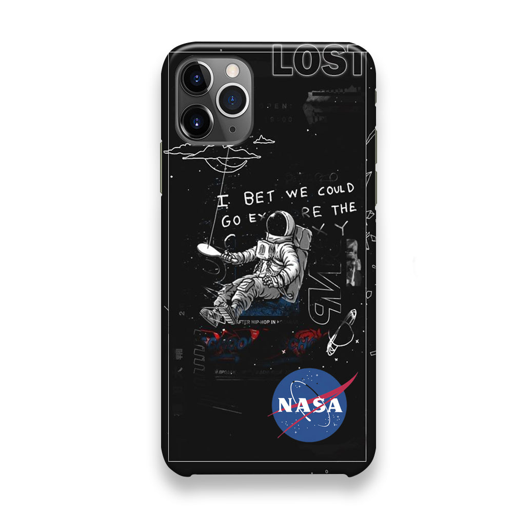 Nasa Lost Space Black iPhone 12 Pro Max Case