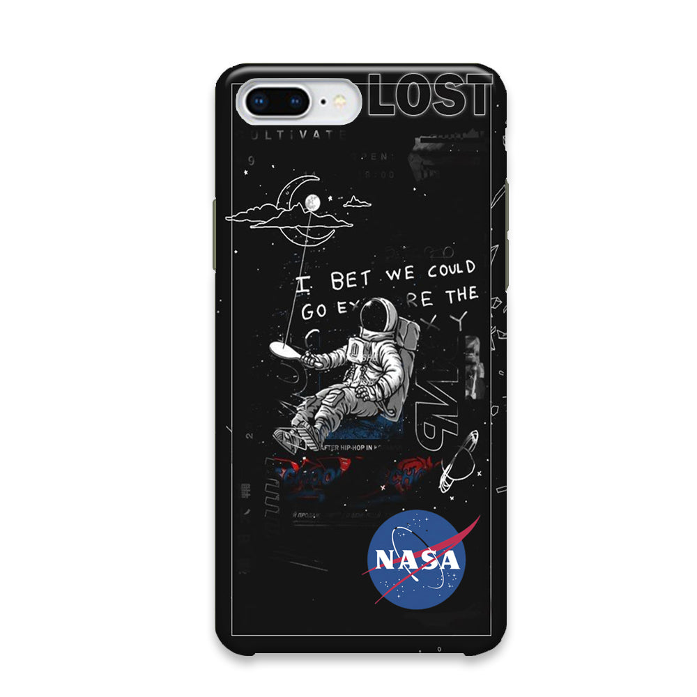 Nasa Lost Space Black iPhone 7 Plus Case