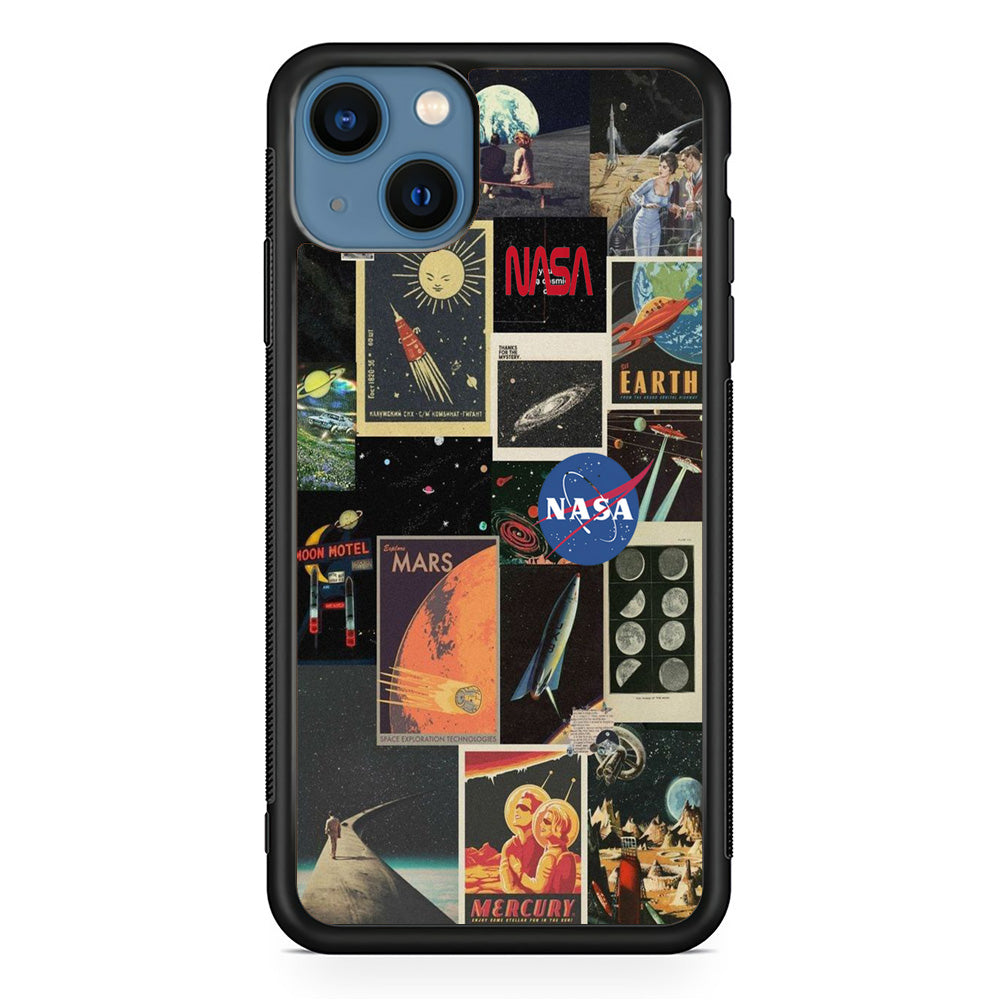 Nasa Wall Collage Space iPhone 13 Case