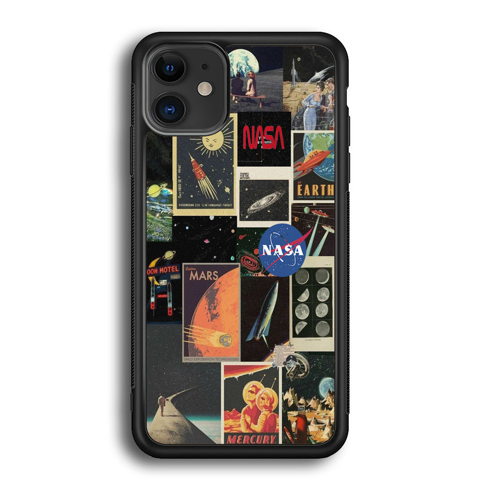 Nasa Wall Collage Space iPhone 12 Case