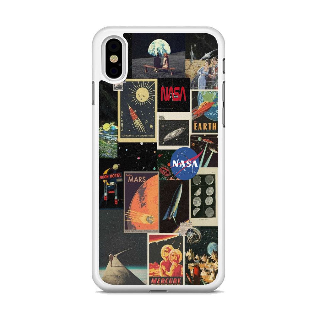 Nasa Wall Collage Space iPhone X Case