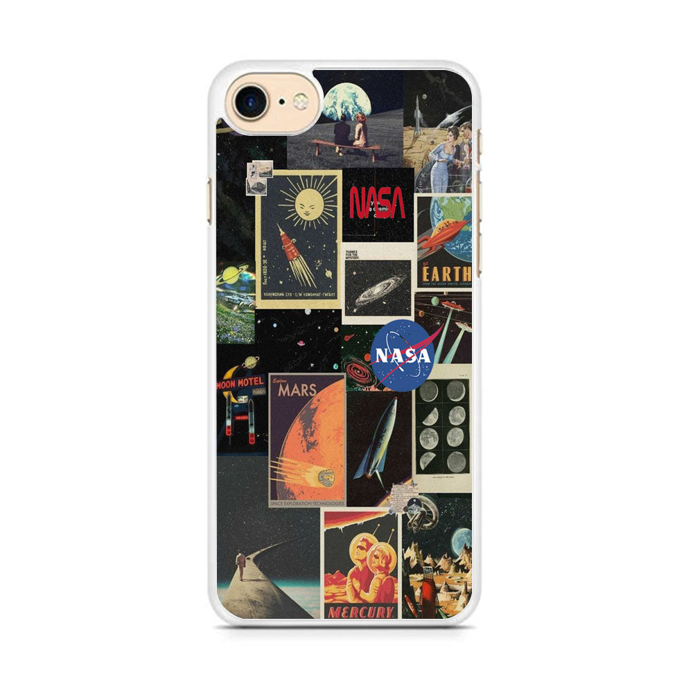 Nasa Wall Collage Space iPhone 8 Case