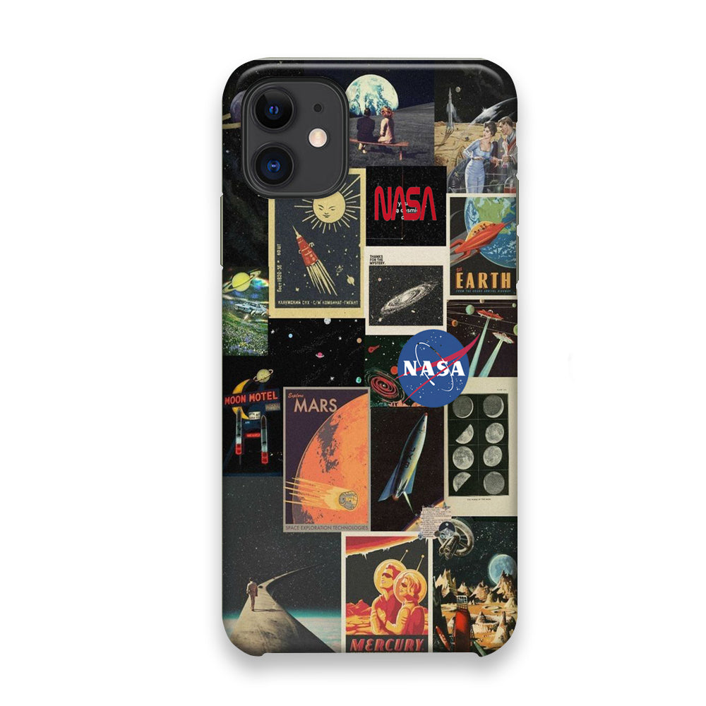 Nasa Wall Collage Space iPhone 11 Case