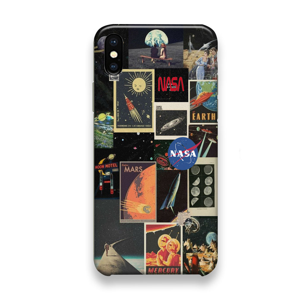 Nasa Wall Collage Space iPhone X Case