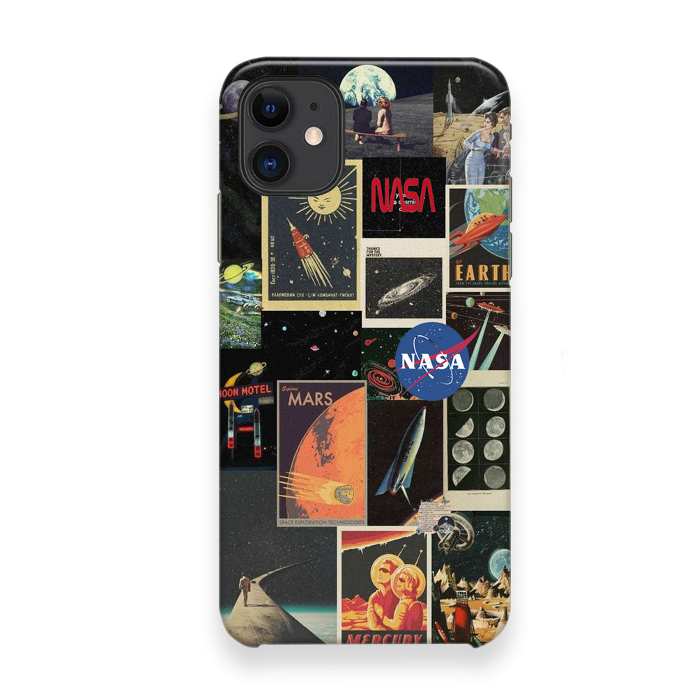 Nasa Wall Collage Space iPhone 12 Case