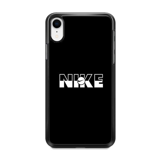 Nike Black Simple iPhone XR Case